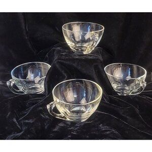 Vintage Colonial Glass Punch Cups, set of 4